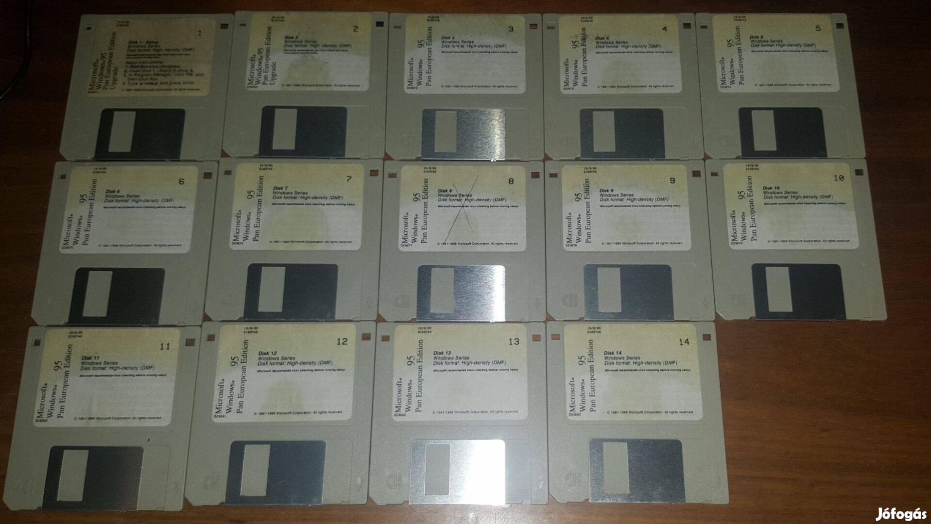 Eredeti Windows 95 Floppy Telepítők 14db