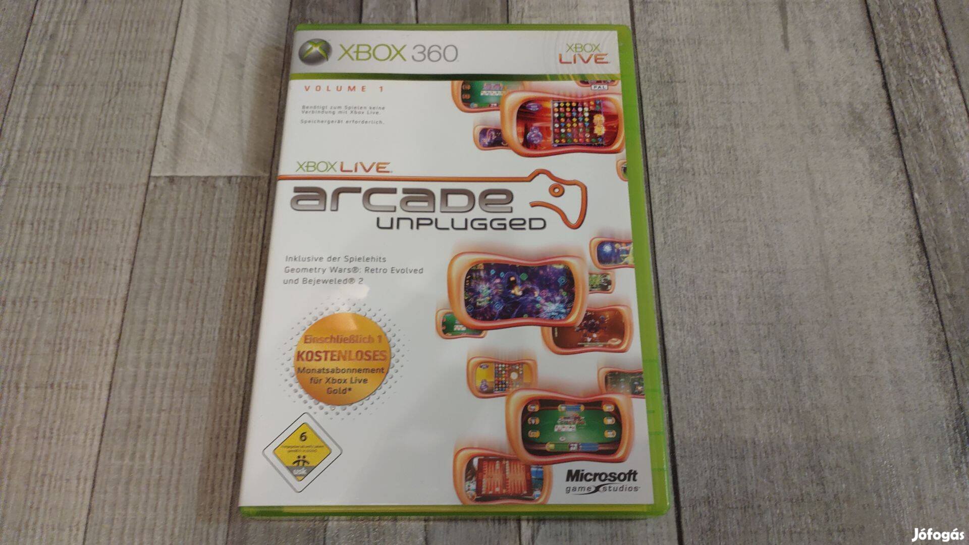 Eredeti Xbox 360 : Xbox Arcade Unplugged - 6db Játék!