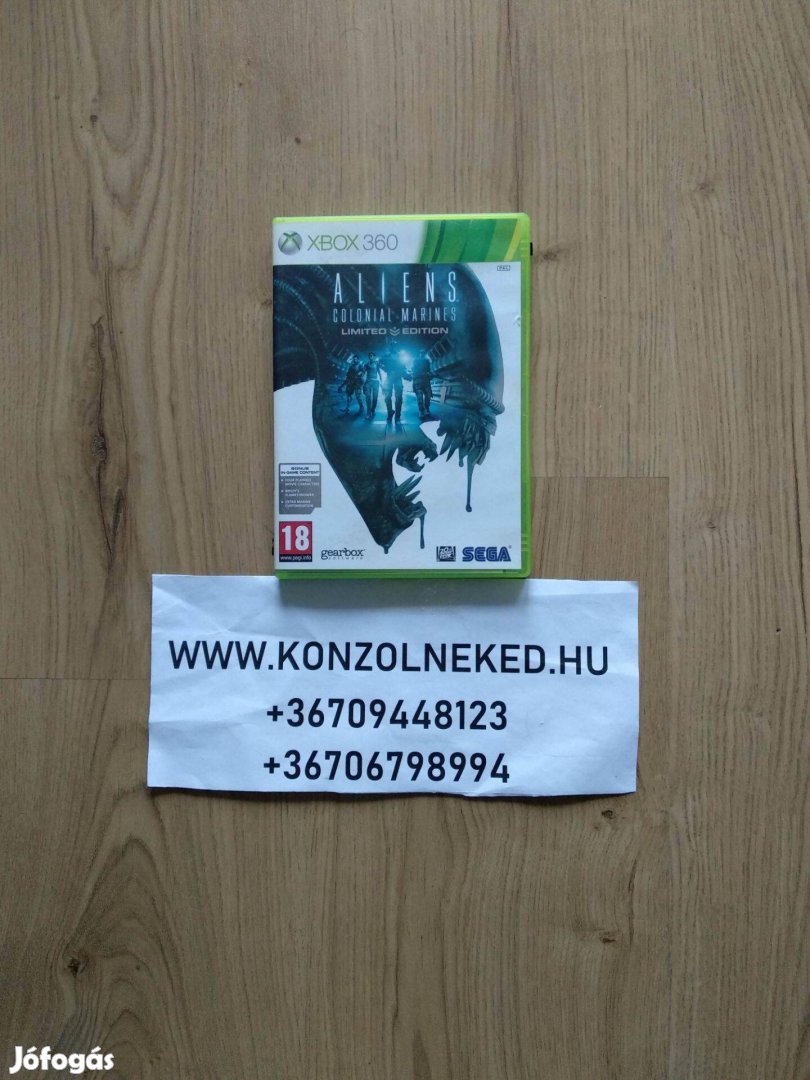 Eredeti Xbox 360 játék Aliens Colonial Marines