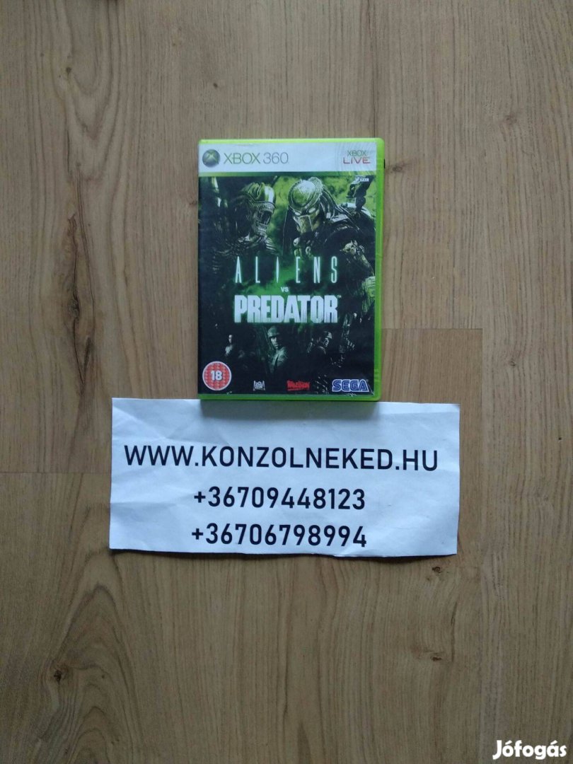 Eredeti Xbox 360 játék Aliens vs. Predator Xbox One Kompatibilis