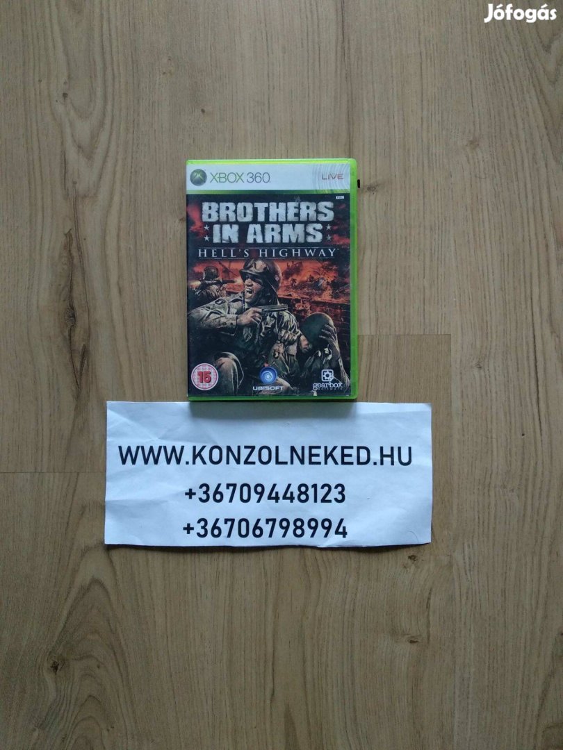 Eredeti Xbox 360 játék Brother In Arms Hell's Highway