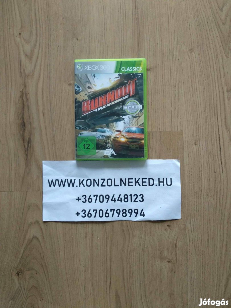 Eredeti Xbox 360 játék Burnout Revenge Xbox One Kompatibilis