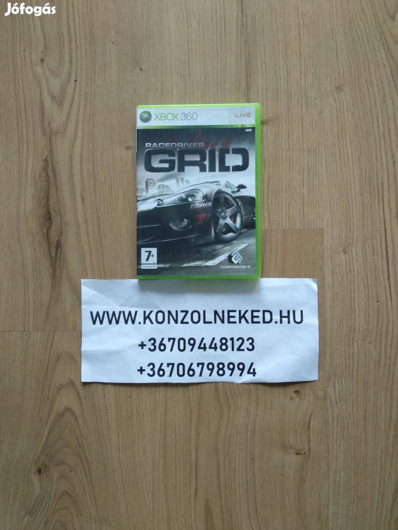 Eredeti Xbox 360 játék GRID Race Driver
