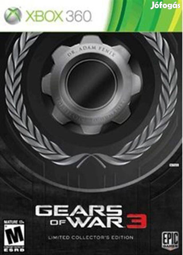 Eredeti Xbox 360 játék Gears Of War 3 (18) Limted CE