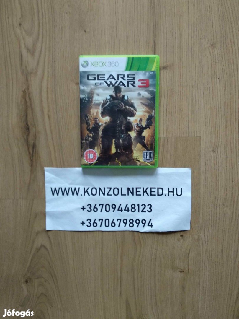 Eredeti Xbox 360 játék Gears of War 3 Xbox One Kompatibilis