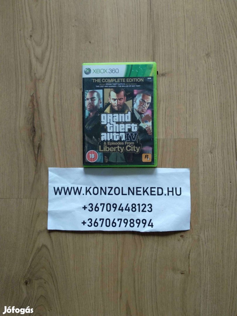 Eredeti Xbox 360 játék Grand Theft Auto 4 + Episodes from Liberty City