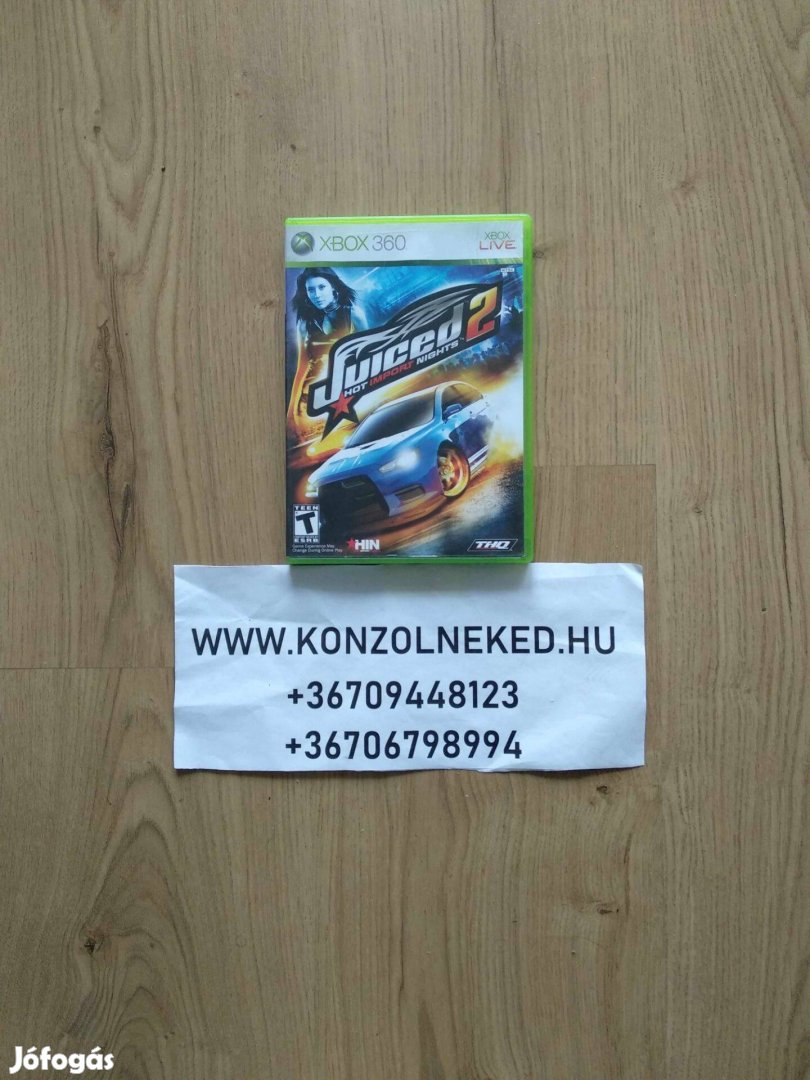 Eredeti Xbox 360 játék Juiced 2 Hot Import Nights