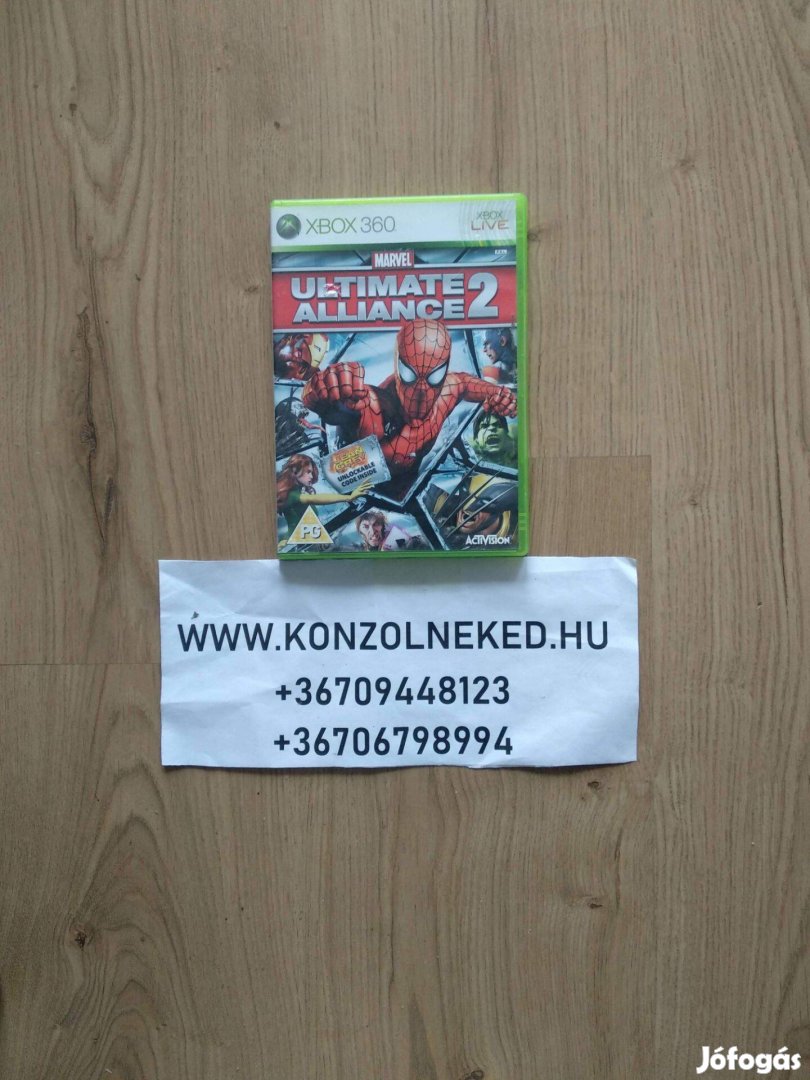 Eredeti Xbox 360 játék Marvel Ultimate Alliance 2