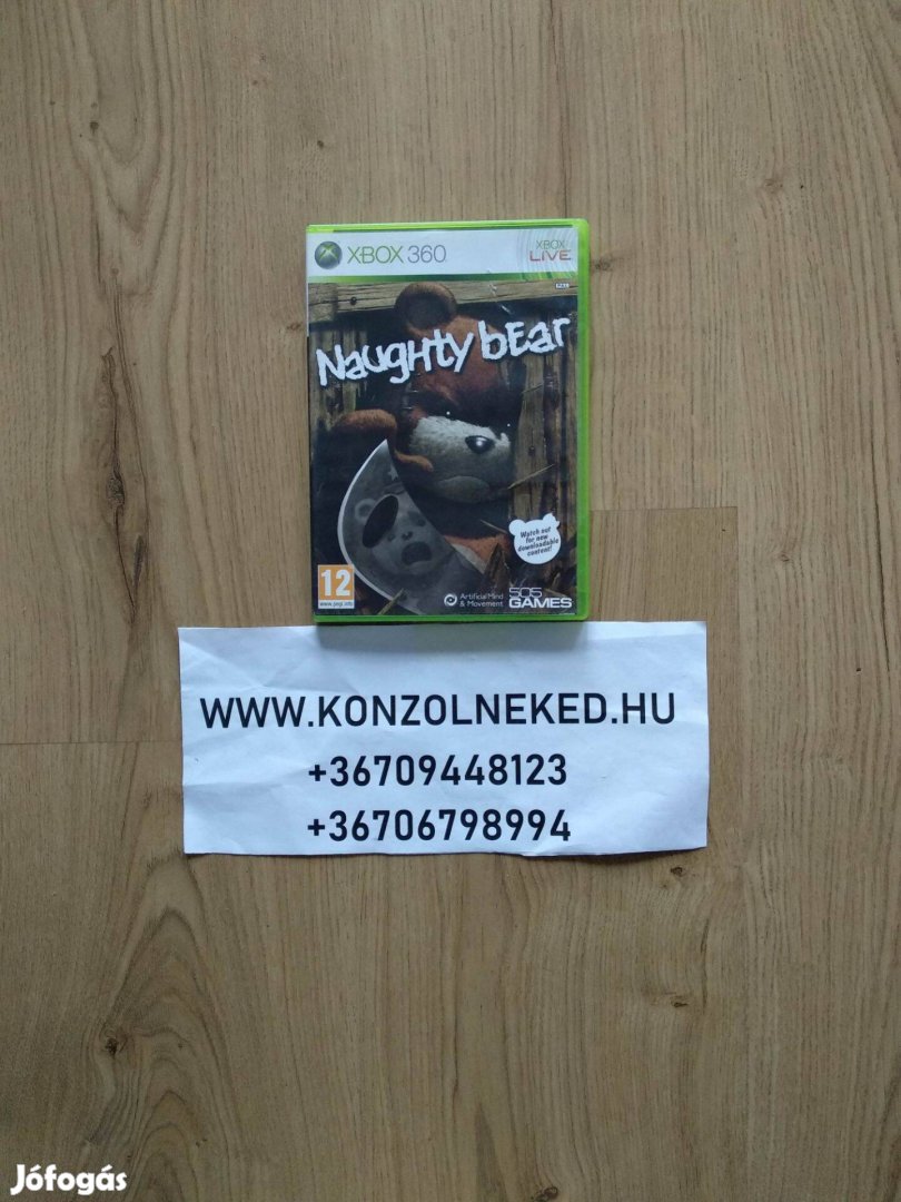 Eredeti Xbox 360 játék Naughty Bear