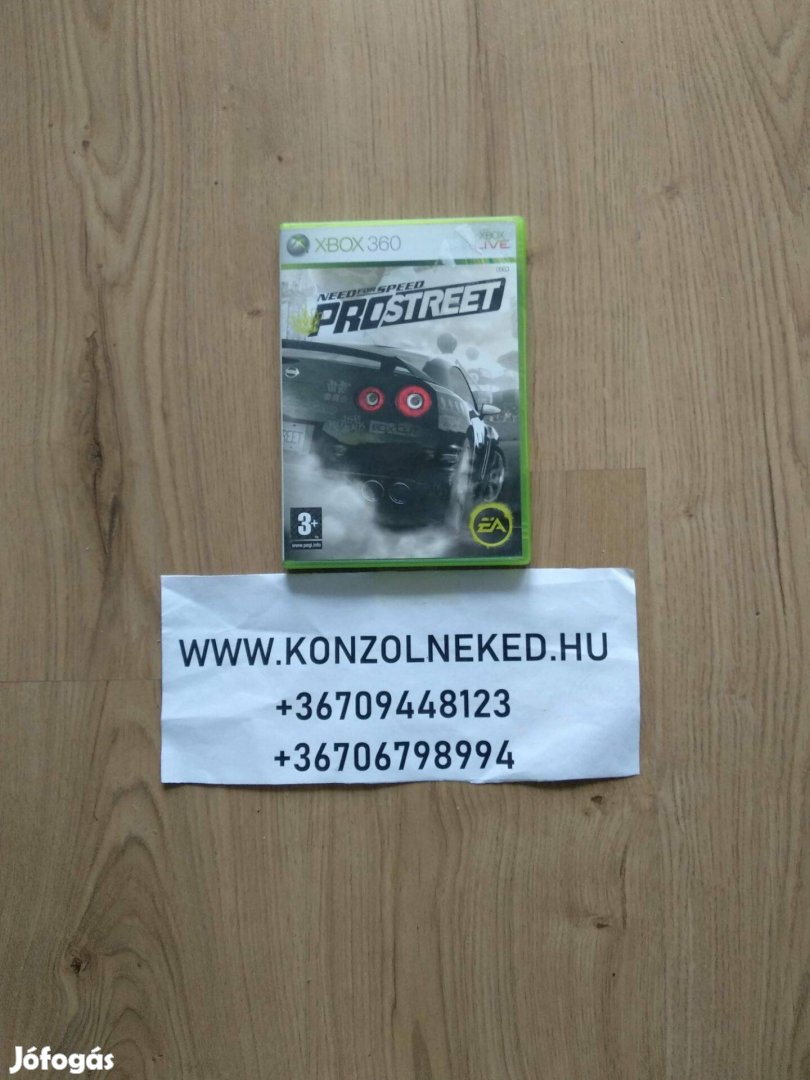 Eredeti Xbox 360 játék Need for Speed Prostreet