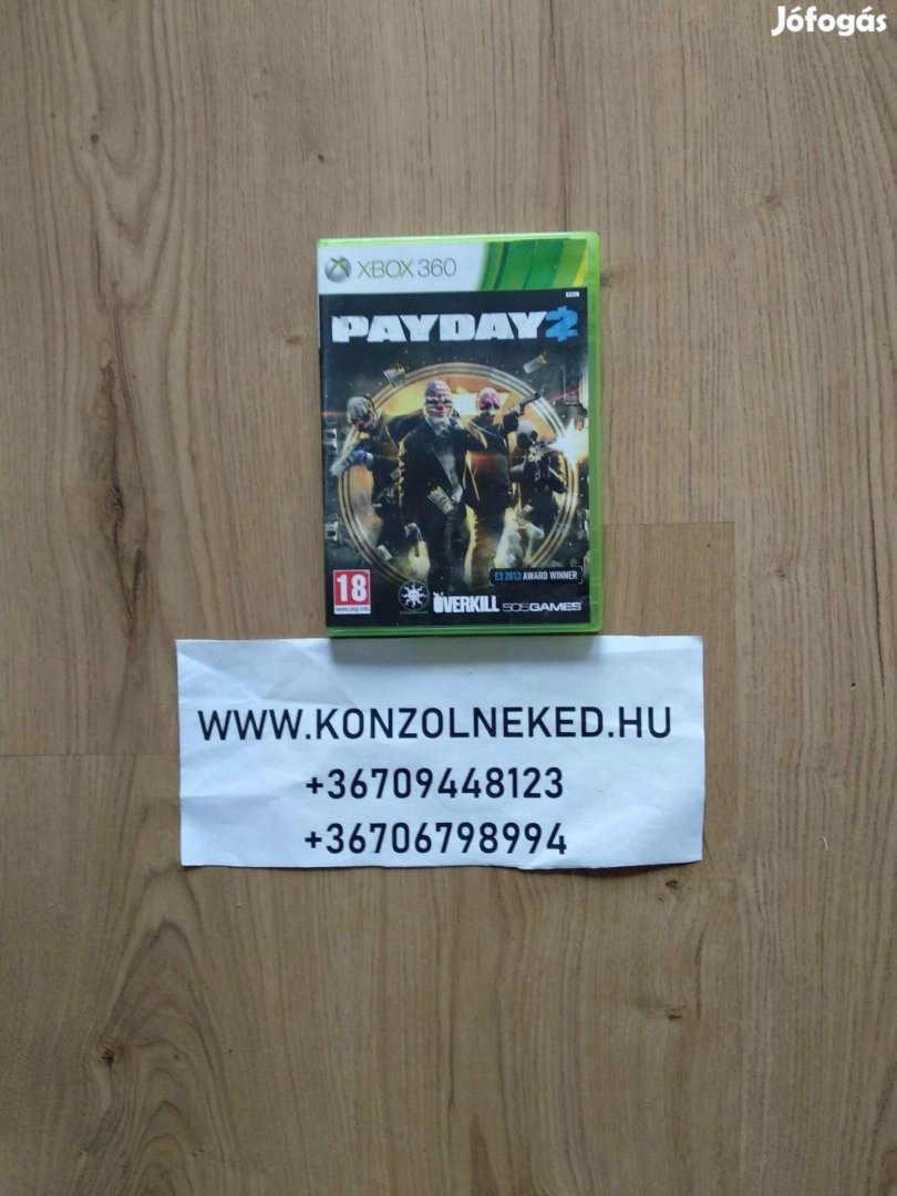 Eredeti Xbox 360 játék Payday 2