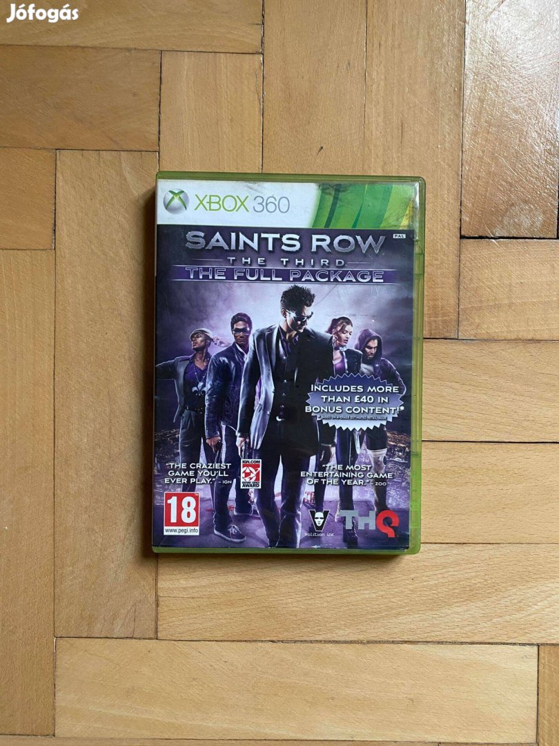 Eredeti Xbox 360 játék Saints Row The Third Full Package