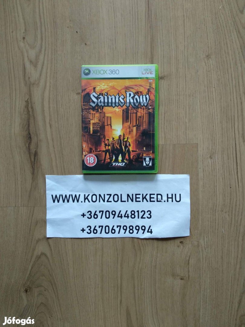Eredeti Xbox 360 játék Saints Row Xbox One Kompatibilis