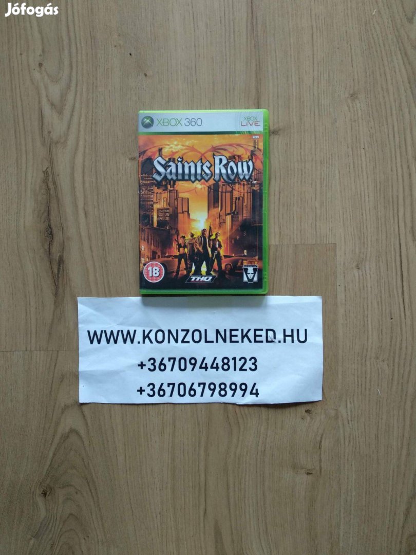 Eredeti Xbox 360 játék Saints Row Xbox One Kompatibilis
