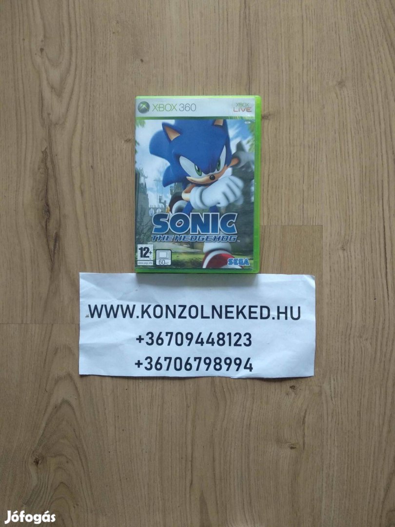 Eredeti Xbox 360 játék Sonic The Hedgehog