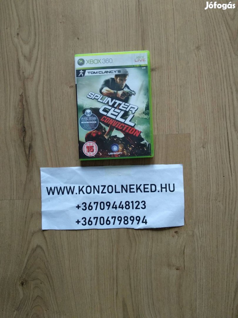Eredeti Xbox 360 játék Tom Clancy's Splinter Cell Conviction Xbox One