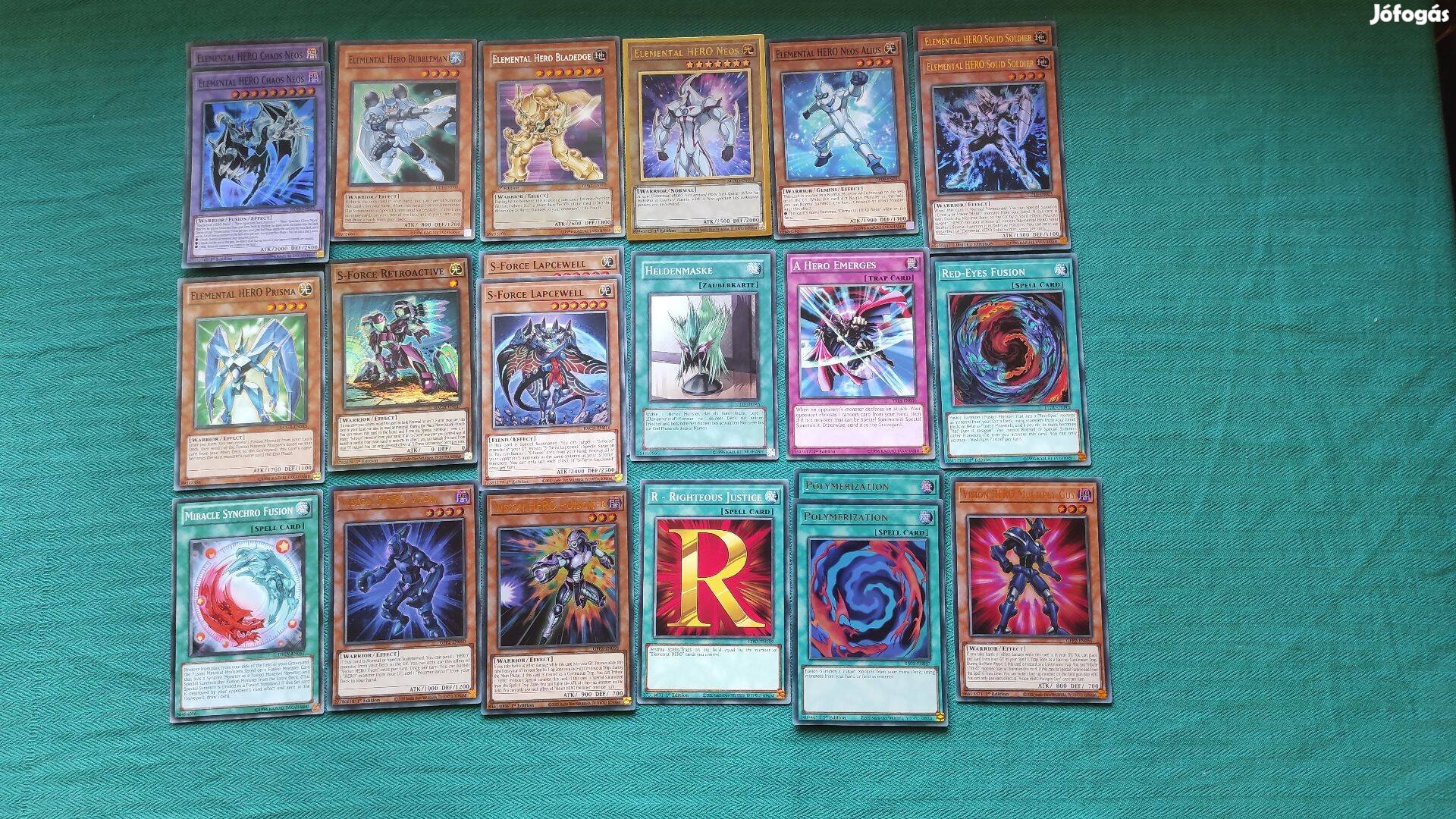 Eredeti Yugioh HERO csomag