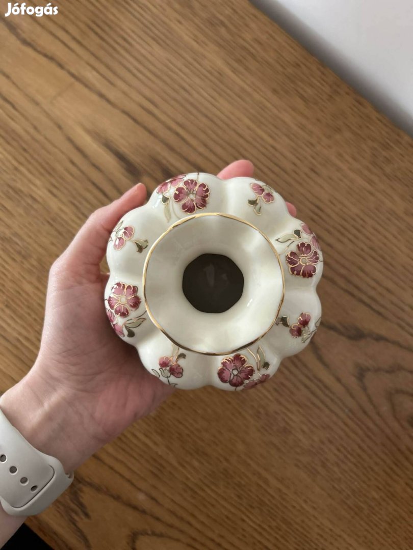 Eredeti Zsolnay kézzel festett mini váza