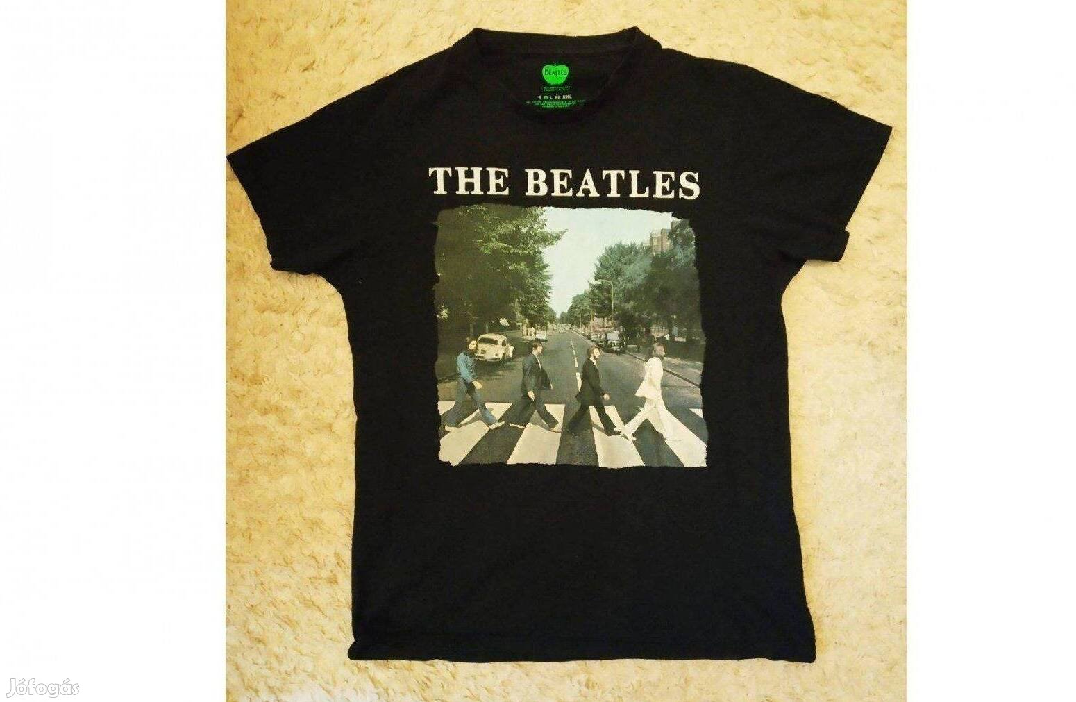 Eredeti "The Beatles" fekete színű póló. M-es,Apple Corps Ltd.,