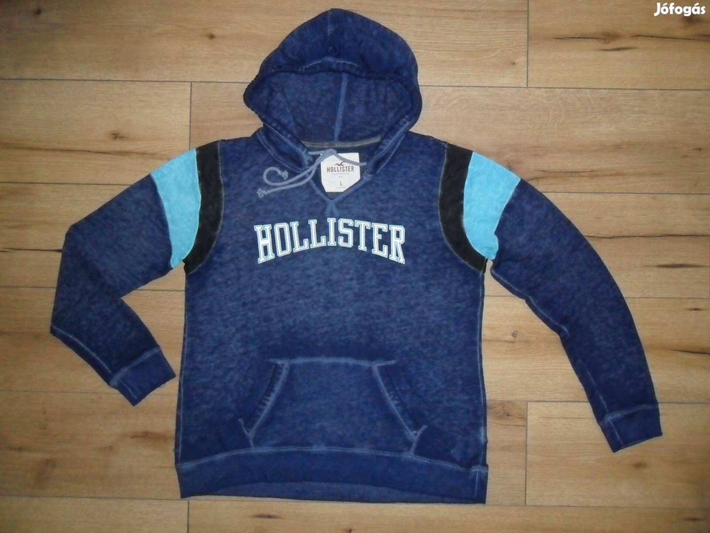 Eredeti " Hollister " ffi kapucnis pulóver L-es
