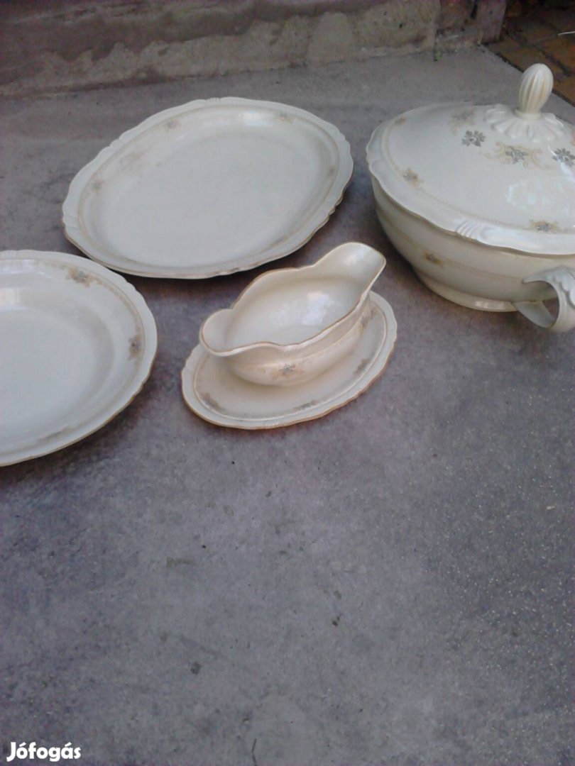 Eredeti bareuther bavaria porcelán étkészlet , 47 db-os