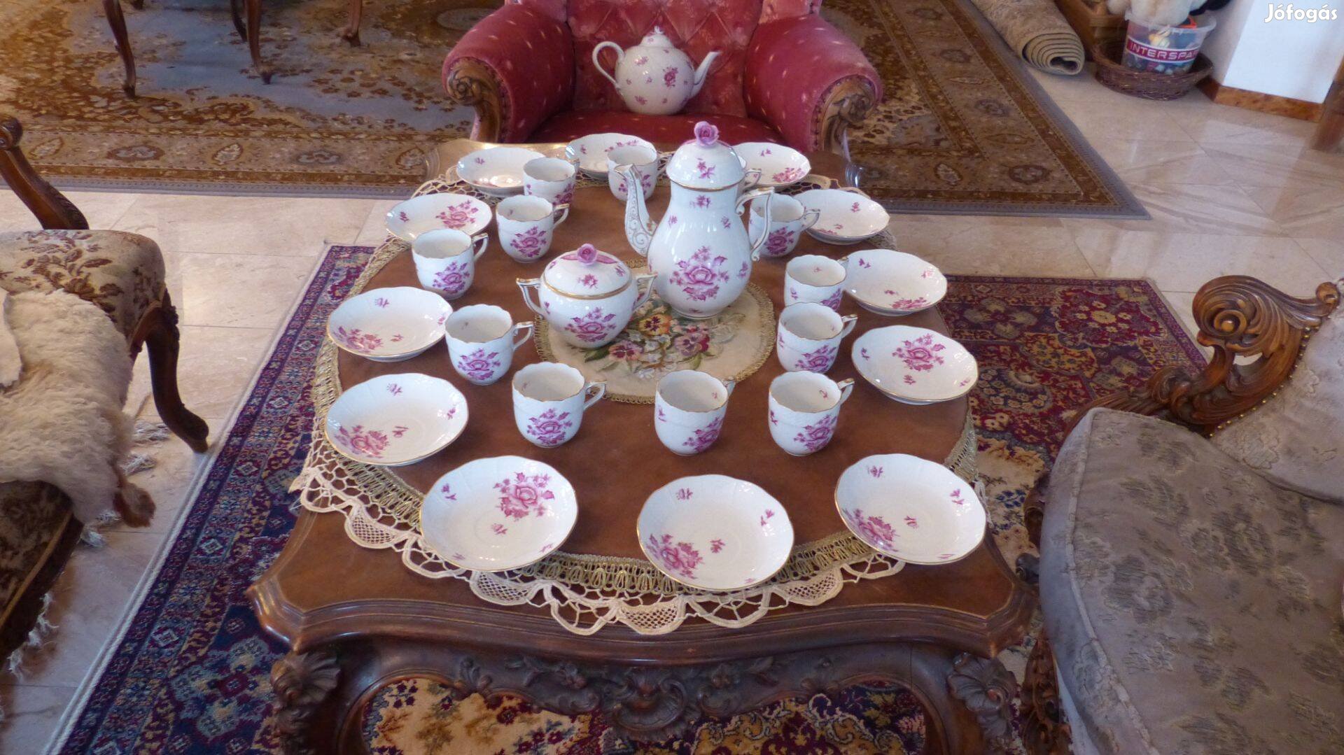 Eredeti háború előtti Herendi porcelán kávés készlet