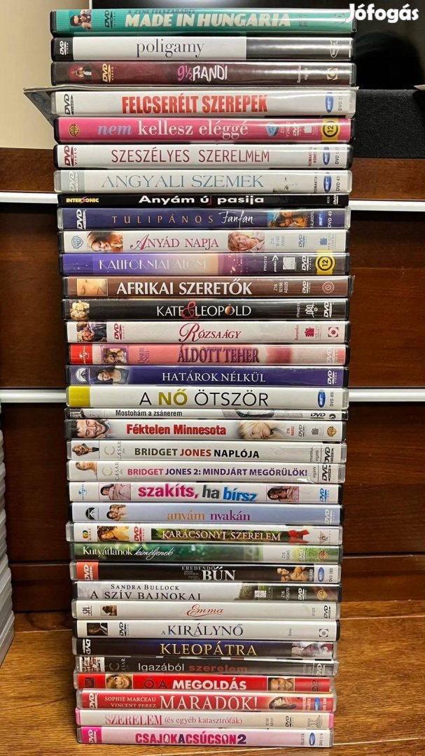 Eredeti,használt DVD -35 db (női Dvd rajongóknak-romantikus filmek,)