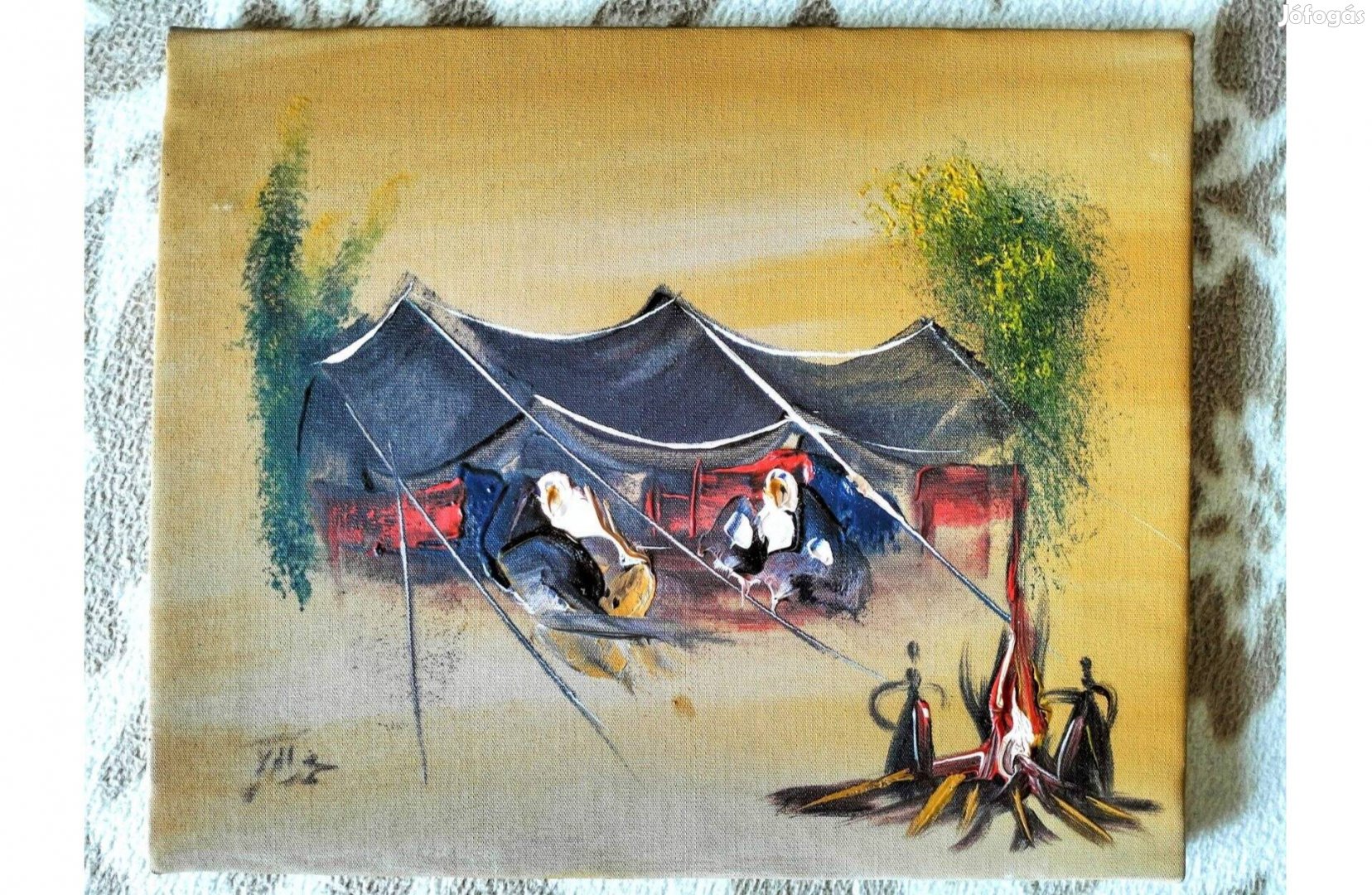 Eredeti jordániai beduin életkép