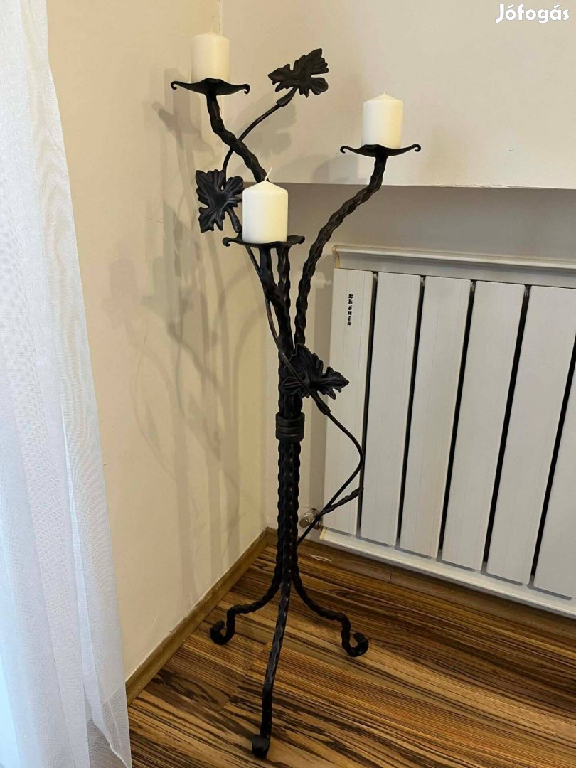 Eredeti kovácsoltvas gyertyatartó eladó
