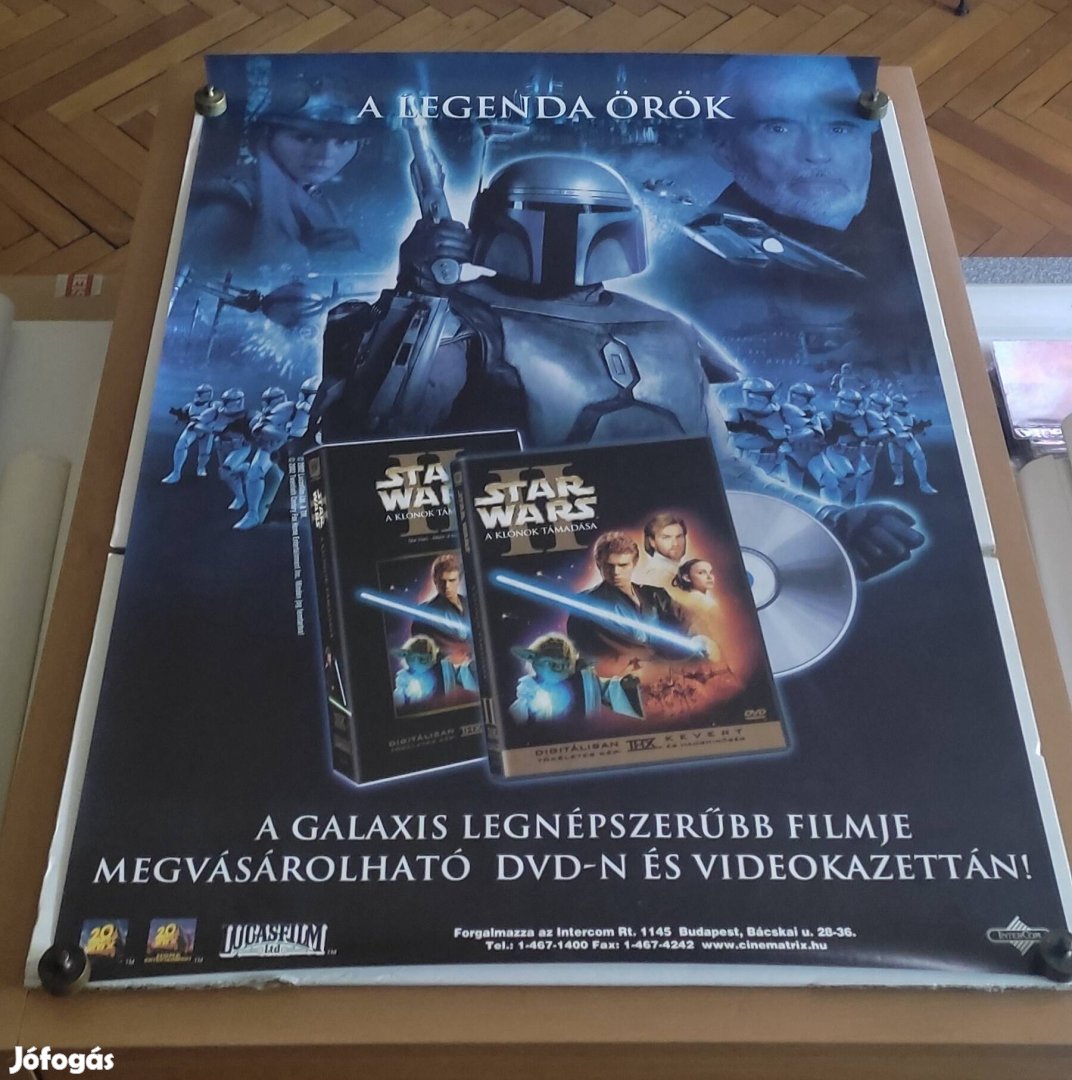 Eredeti régi Star Wars II. rész - A klónok támadása plakát, poszter  