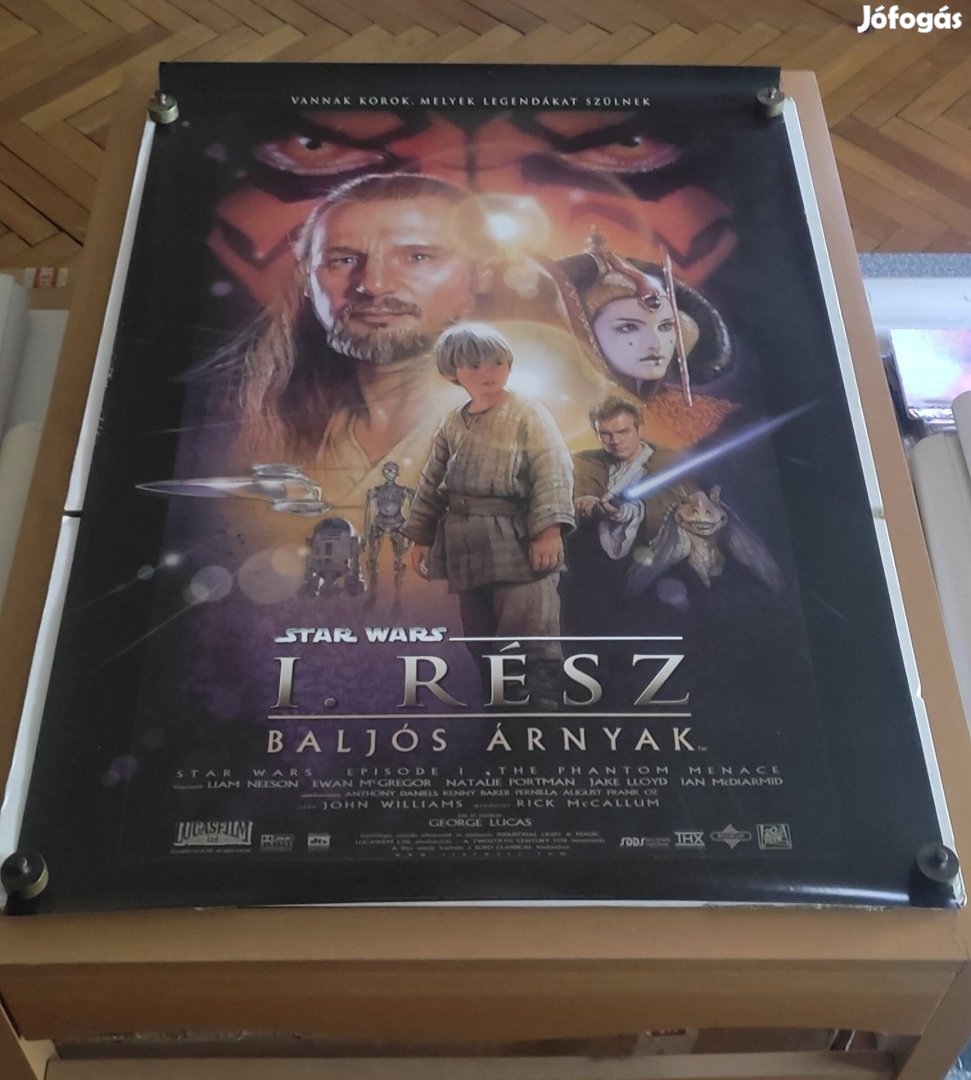 Eredeti régi Star Wars I. rész - Baljós árnyak plakát, poszter