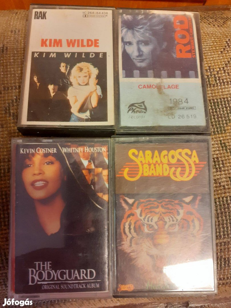 Eredeti retro magnó kazetták Rod S és Kim W