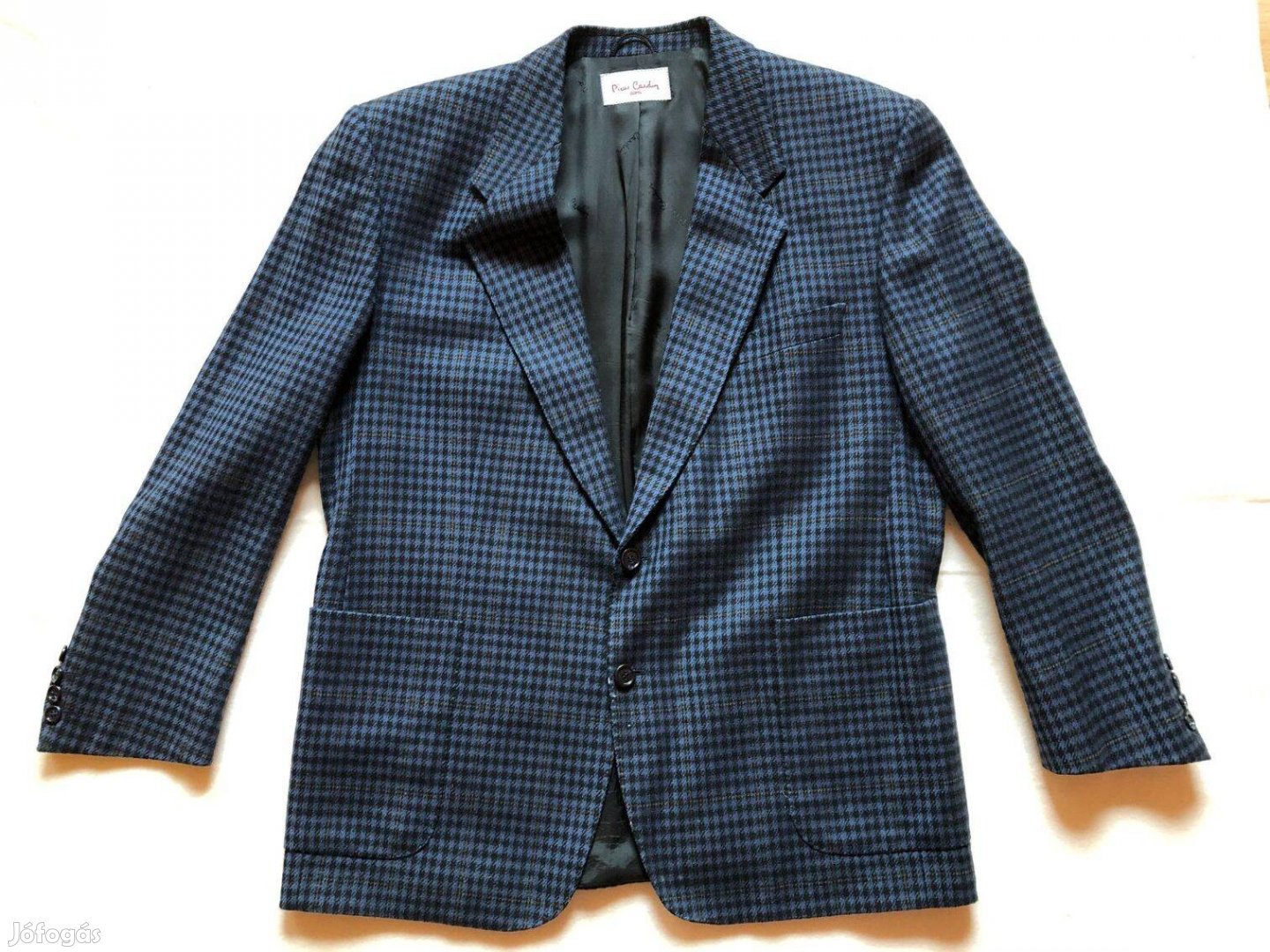 Eredeti vintage Pierre Cardin kockás gyapjú zakó