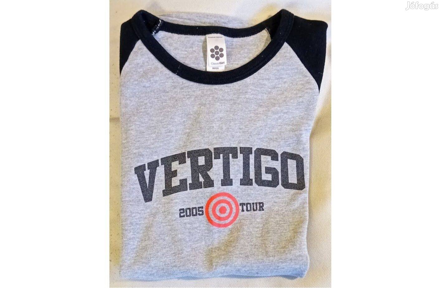 Eredeti vintage lány U2 póló Vertigo 2005-ös turné, M-es méret