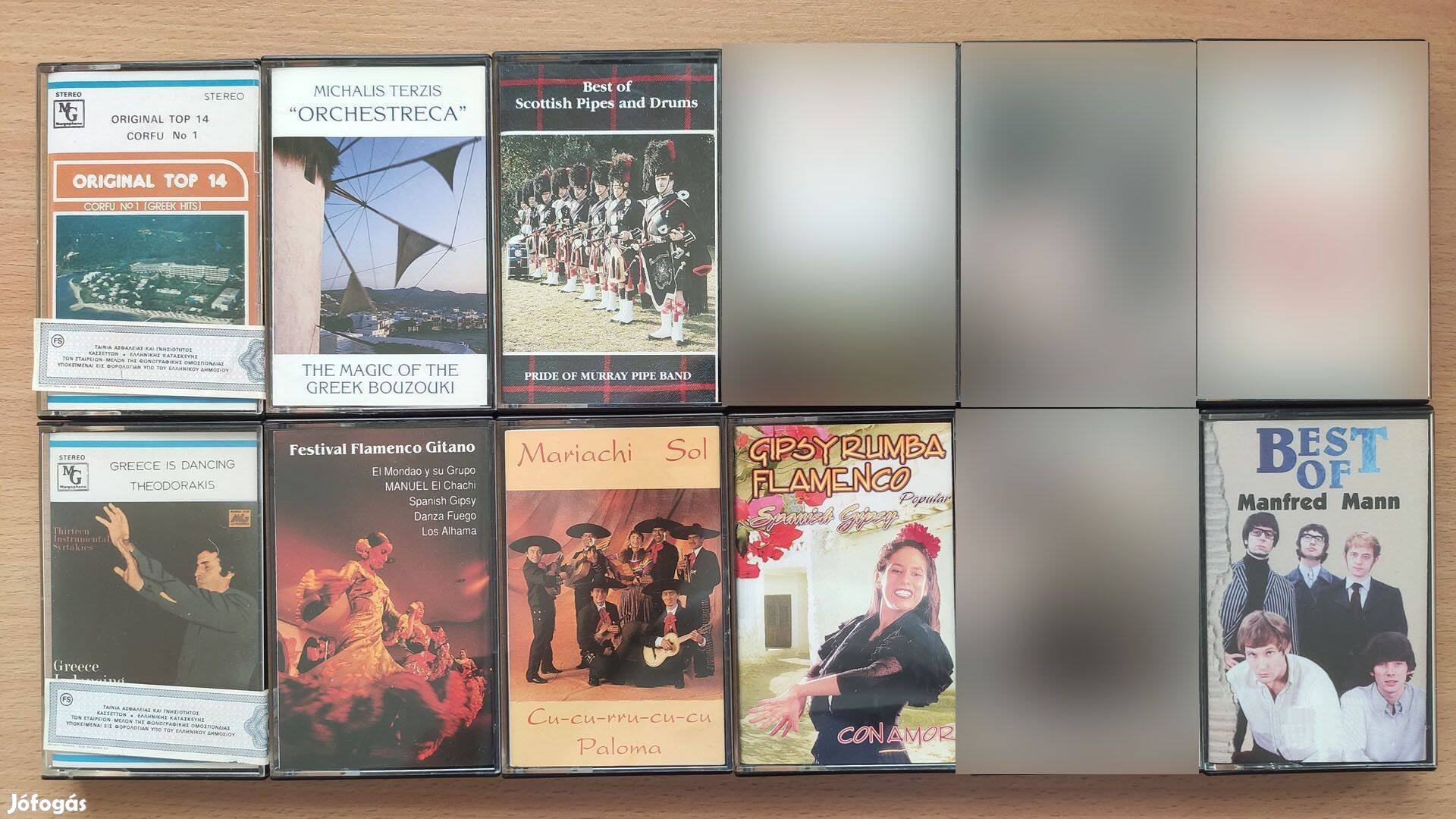 Eredeti zenés magnó kazetták