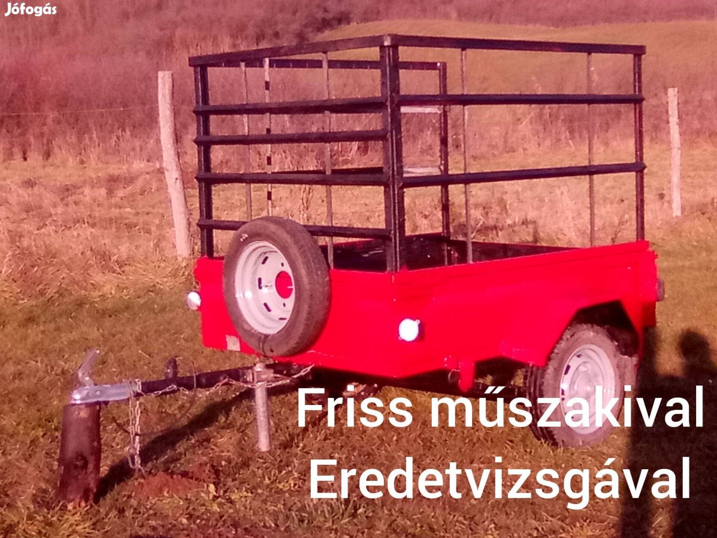 Eredetvizsgával,friss műszakival kiváló állapot,erős120x180cm utánfutó