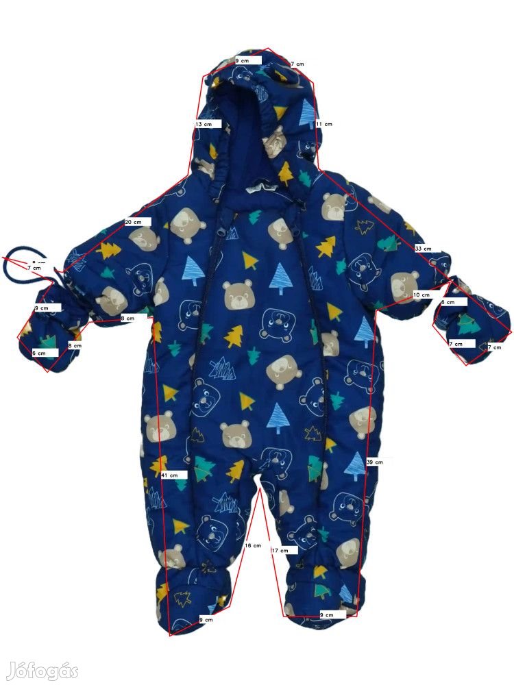 Ergee Használt (újszerű) Fiú Baby overál (Méret: 62)