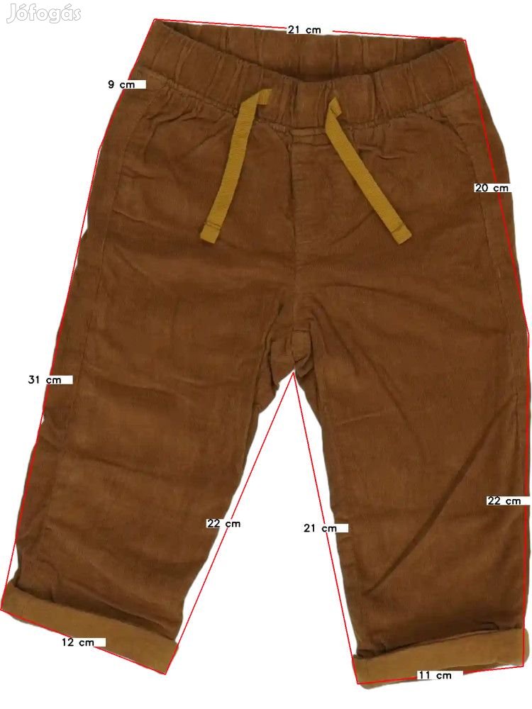 Ergee Új (címkés) Fiú Bélelt és Thermo nadrág (Méret: 80)