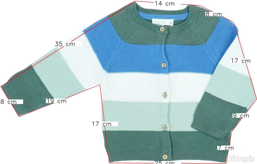 Ergee Új (címkés) Fiú Pulóver (Méret: 80)