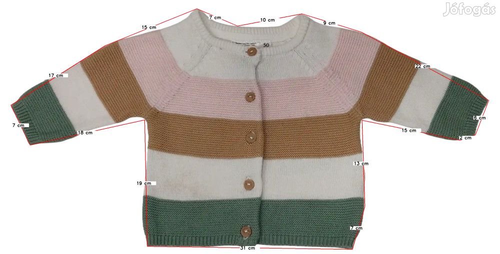 Ergee Új (címkés) Lány Kötött pulcsi (Méret: 62)