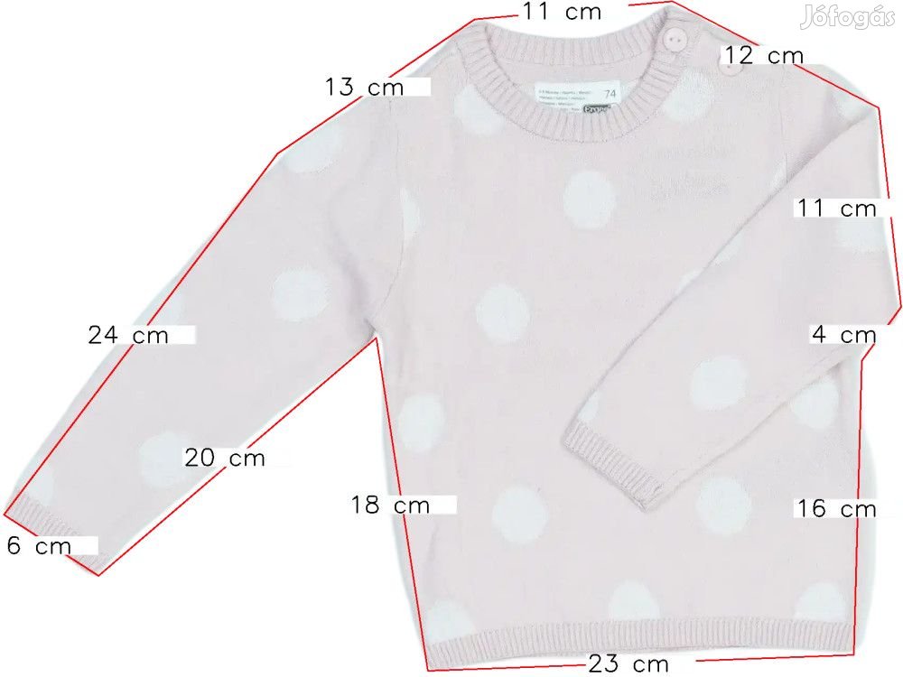 Ergee Új (címkés) Lány Kötött pulcsi (Méret: 74)