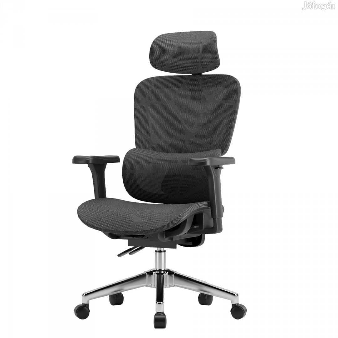 Ergonomikus irodai szék, forgószék, fekete hálós (E07 BLACK)