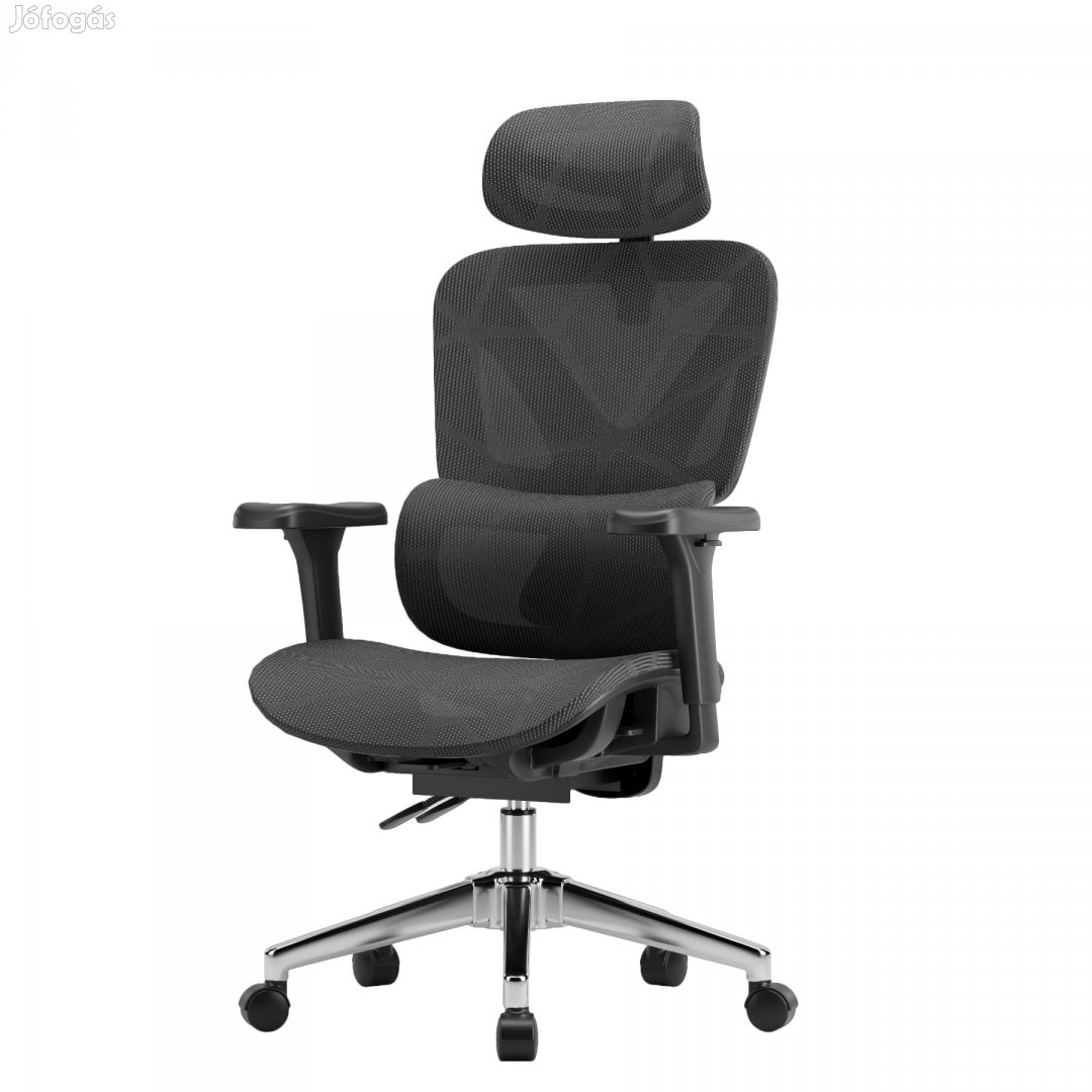Ergonomikus irodai szék, forgószék, fekete hálós (E07 BLACK)