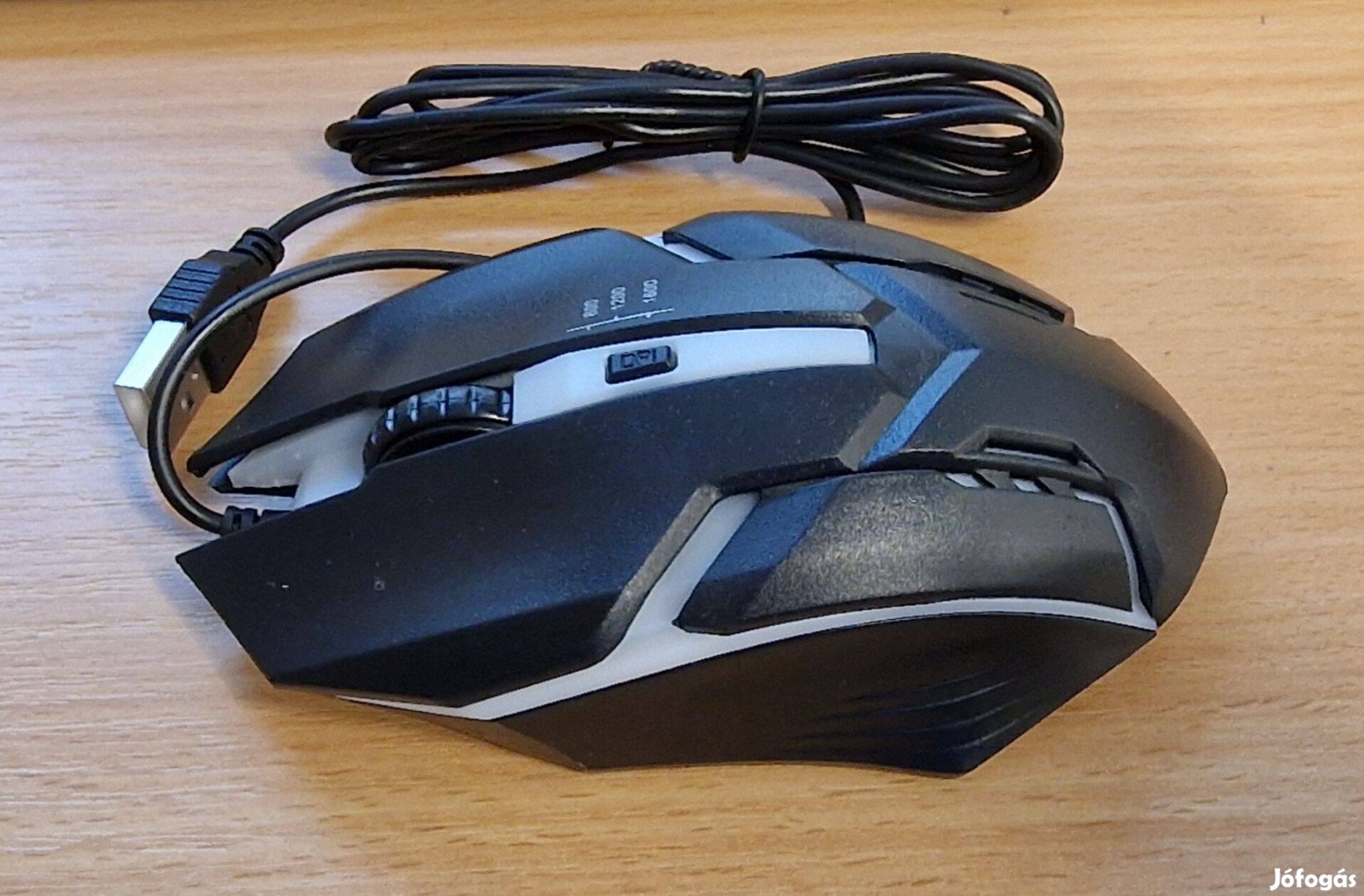 Ergonómikus kialakítású USB háttérvilágítású egér, Mouse, játékegér