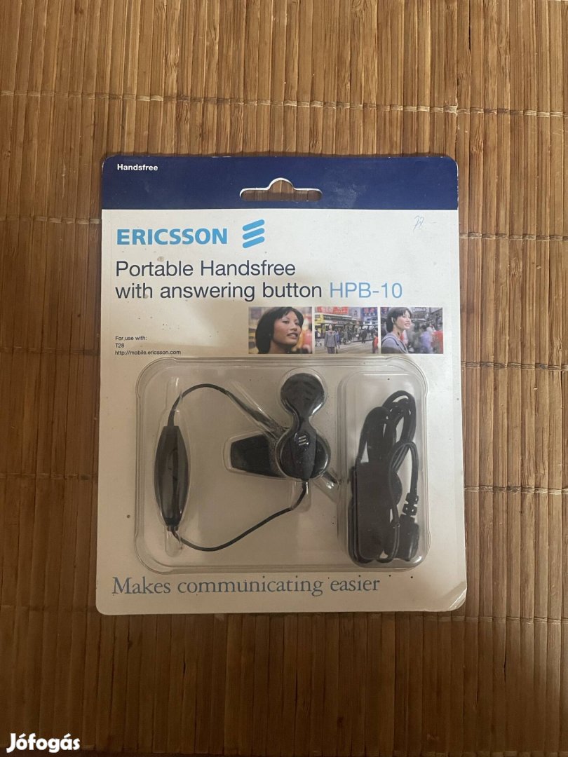 Ericsson Hpb-10 füles, kihangosító, bontatlan, NOS