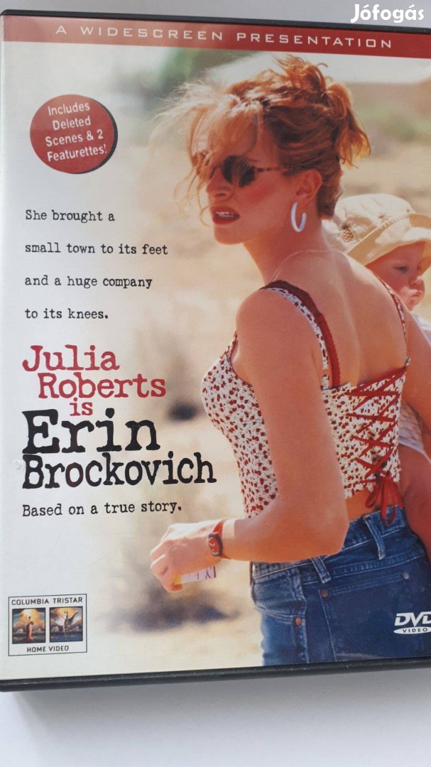 Erin Brockovich - Zűrös természet (Julia Roberts) angol nyelvű DVD