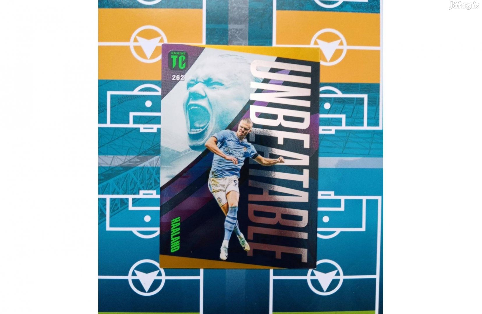 Erling Haaland Arany Unbeatable Panini Top Class 2024 kártya