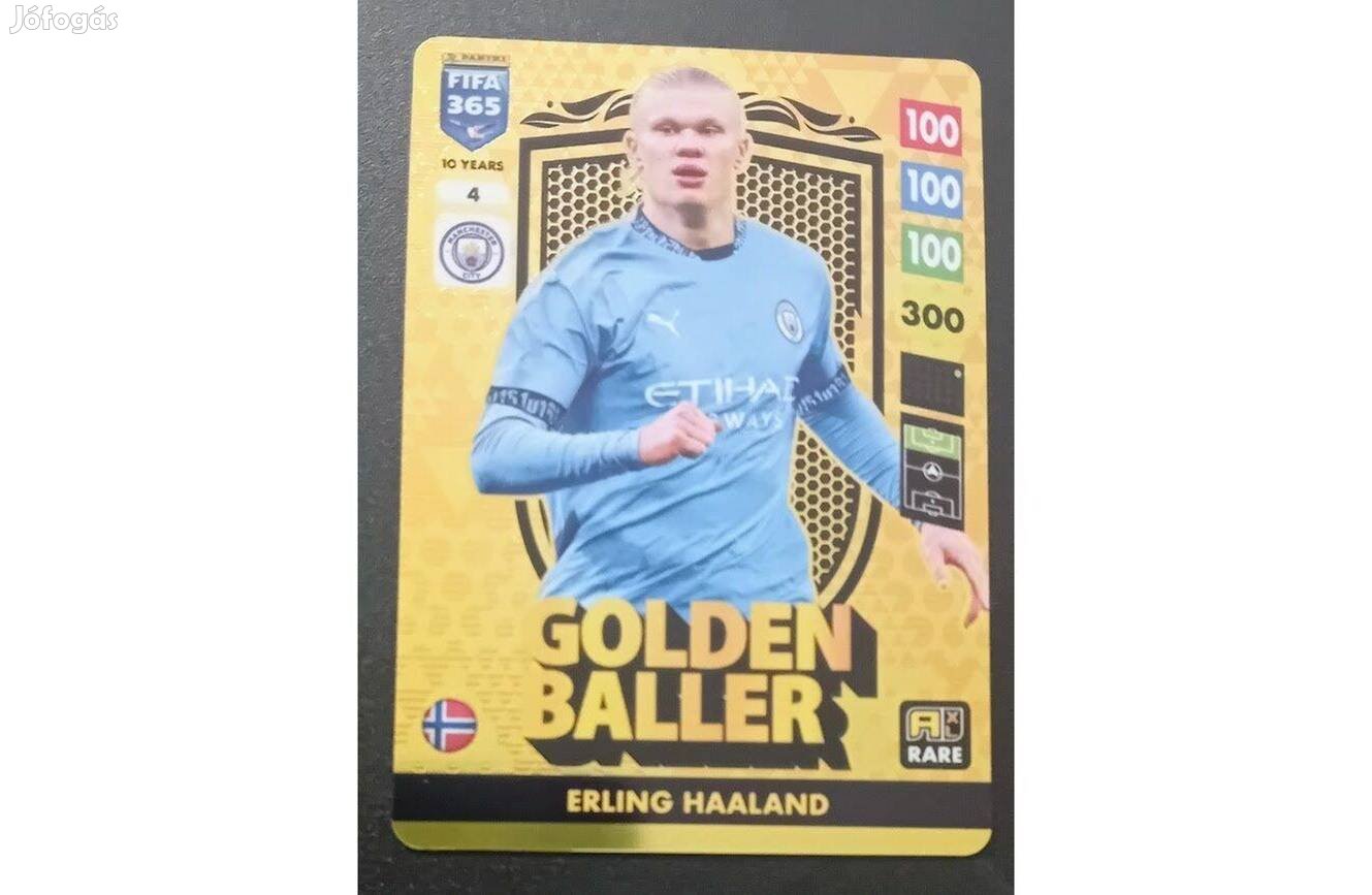 Erling Haaland Manchester City Golden Baller focis kártya FIFA 2025