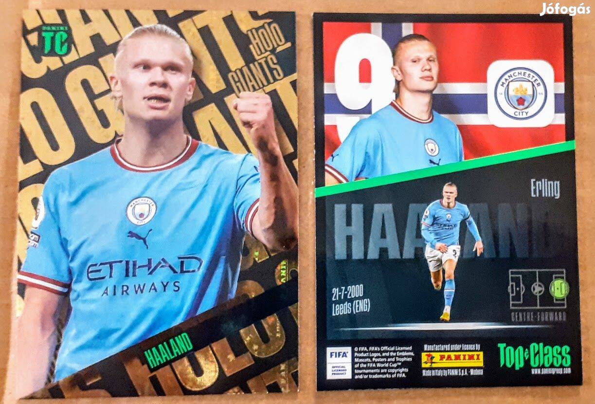 Erling Haaland Manchester City Holo Giants focis kártya Top Class 2023