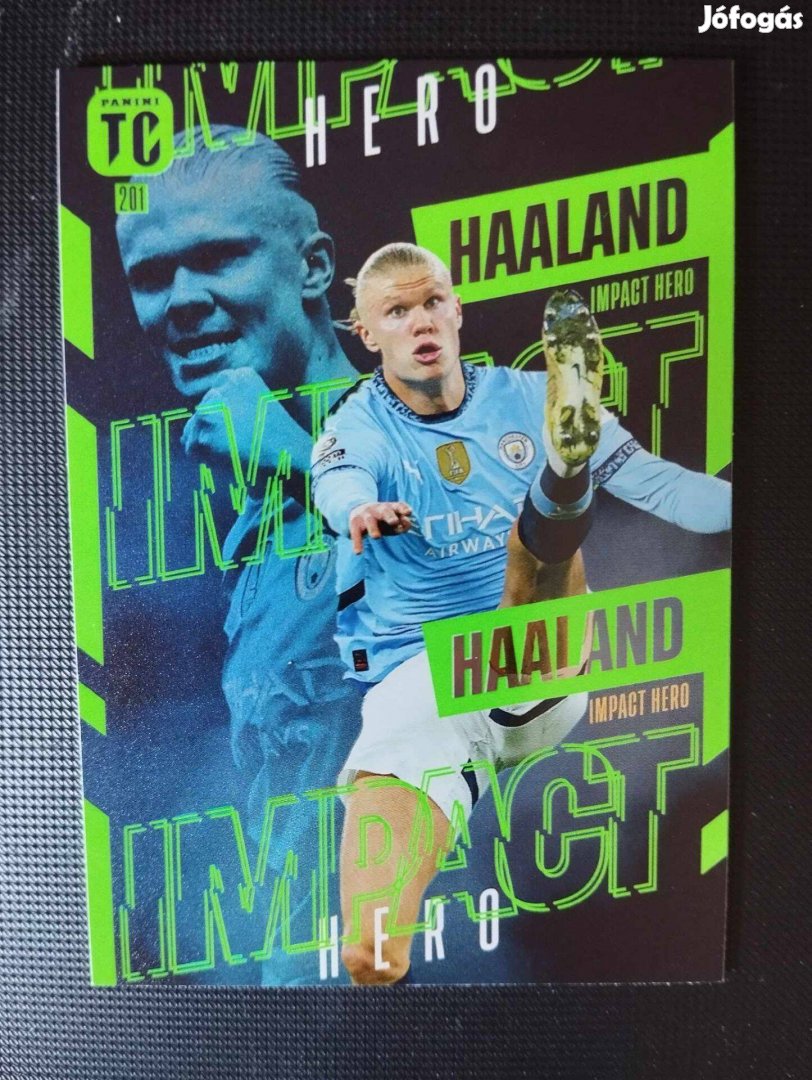 Erling Haaland Manchester City Impact Hero Top Class 2025 focis kártya